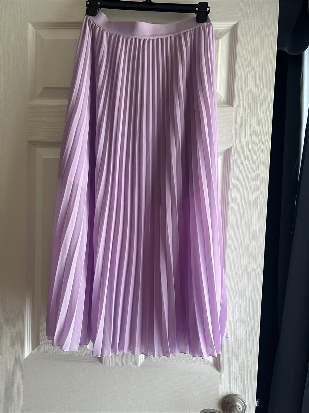 H&M Lavender Pleated Midi Skirt - Women
